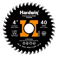 HARDWIN TCT Circular Saw 4 Inch 110X1.8/1.3X40TX20MM Laminated board 1.8