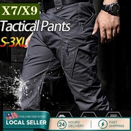 IX7/IX9 Men's Tactical Pants Waterproof Ripstop Fabric Multi Pocket Pants Outdoor Leisure Cargo Pant