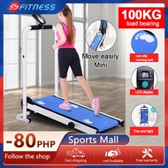 Multifunctional foldable mechanical treadmill No power Electronic meter display Special treadmill