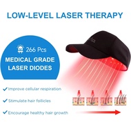 266 Laser Hair Growth Cap LLLT Therapy Red Light Scalp Health Device with Travel Bag for Hair Regrow