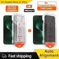 Easy Install HD Privacy Anti Spy Tempered Glass Screen Protector for Huawei Nova 15 Ultra 15 Pro 15 