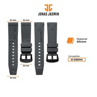 Tali Silicone Jam Tangan Jonas Jasmin JJ-5361MC Original - Pengait Stainless Steel