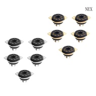 NEX 5pcs Quality 8Pin Vacuum Tube Socket Octal for KT66 KT88 6SL7 6SN7 6V6 5AR4 GZ34 Socket Durable 