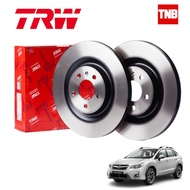 TRW จานเบรคหน้า 1 คู่ SUBARU XV , FORESTER ปี 2013-2018 ซุบารุ เอ็กซ์วี ฟอร์เรสเตอร์