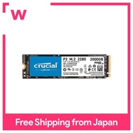 Crucial SSD P2 Series 2TB M.2 NVMe Connection Guaranteed CT2000P2SSD8JP