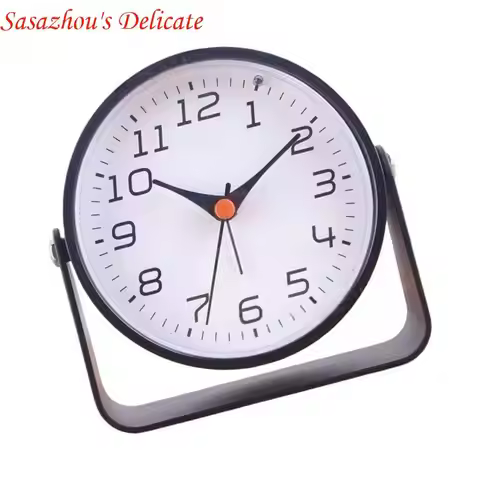X4YD Elegant Table Clock Quiet Battery Operated Timepiece Steampunk Design for Artistic Homes Decora