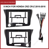 CRM-9 Inch For Honda CRZ CR-Z 2010-2016 Car Radio Android Stereo MP5 Player Casing Frame 2 Din Head 