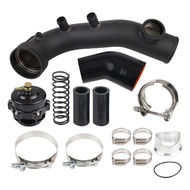 50MM Intake Turbo Charge Pipe Kit with Pressure Relief Valve For BMW N54 E82 E88 E90 E92 135i 335i C