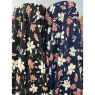 Wide-Faced Italian Silk 60 Inches Flower Pattern Wind (1 Yard = 90 Cm) Can Be Cut To Length Per Piec