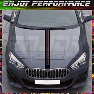Hood Engine Cover  Bonnet Stripes Sticker For F10 F30 E90 M4 F22 E46 F87 F20 X5 X3 F32 G30 G20 Z4 F4