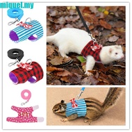 MIQUEL Hamster Vest Outdoor Cute Ferret Squirrel Adjustable Harness