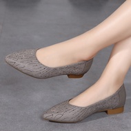 SUMMER COMFORTABLE FASHION LARGE SIZE WOMEN'S LEATHER SLIP-ON FLATS - SIZE 41-43