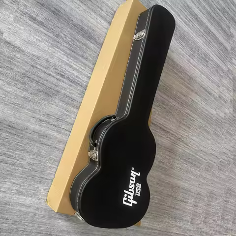 High quality guitar case for Gibson SG electric guitar case, black hard case with black lining