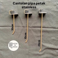 HOOK N Mesh - STAINLESS STEEL PIPE HANGERS 10cm 15cm 20cm