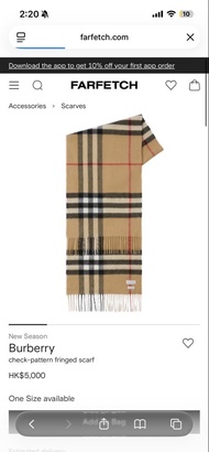 Burberry 圍巾