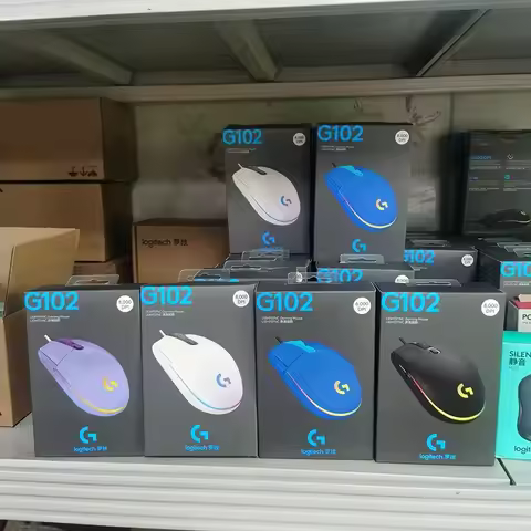Logitech G102/G304 Wired Mouse 200-8000DPI Gamer Mice Computer RGB Rechargeable Mouse Ergonomic Wire