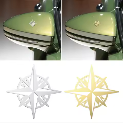 2/4PCS Guide Star Emblem Car Badge Sticker Auto Motorcycle Bicycle Laptop Decoration Decals For JEEP