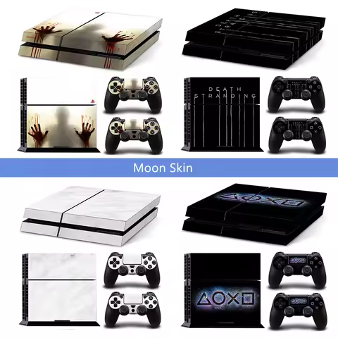 Skin Sticker for PS4 Vinyl Decal for PS4 Console Skin Game Accessories Wrap Cover for PS4 Controller