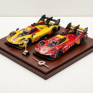 Bburago 1:64499P,, Bburago Skala 1:64 Ferrari 499P dengan Bekas Akrilik Jernih - Sesuai untuk Koleks