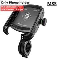 Motorcycle Phone Holder Wireless Charger Moto Motorbike Mirror Mobile Stand Support USB Chargers Fas