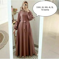 Citayam outfit of the day S 4L 5L Latest fresh gamis Teenage putri polos rempel - Accept Receipt Automatic dropshipper C O D