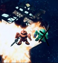 絕版 SD Gundam Next 扭蛋 - Char Zaku II & Solider Zaku (馬沙渣古） (Not Forte Not Dash)