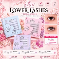 【Florist Series】Lower Eyelash Extension Bulu Mata Palsu Bawah Tanpa Gam Nipis Lembut Selesa pakai 6 