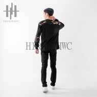 HITAM A76 Field T-Shirt T-Shirt T-Shirt Combination Black Striped T-Shirt T-Shirt Bearing