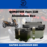 QJMOTOR Fort 350 Aluminium Top Box Motorcycle Fortress 350 45L Box QJMOTOR350 Waterproof