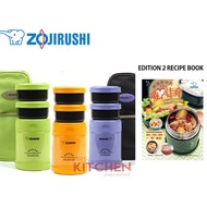 [ FREE RECIPE BOOK ] Zojirushi Stainless Steel Food Jar SW-EXE 35 (350ml)