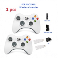 【2 PCS】XBOX 360 Controller Wireless 2.4G Gamepad Game Handle XBOX Controller for PC For XBOX 360/XBOX 360 Slim/PC TXQQ