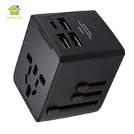 【New Arrival】3USB 1Type C Ports Universal Travel Adapter International Power Adapter Wall Charger Multifunctional Power Adapter