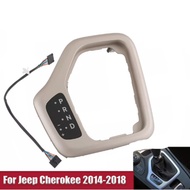Center Gear Shift Bezel Cover Replacement For 2014-2017 Jeep Cherokee 5YD27LS5AA Automotive Professi