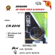 GP Lithium 2016 / 2025 / 2032 3volt Alkaline Battery Batteries (suit for car remote, autogate remote 1pcs)