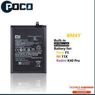 BM4Y Battery for Poco F3 4520mAh Capacity