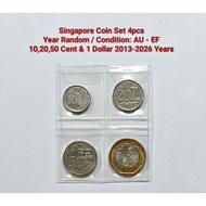 Singapore Coin Set 4pcs 10,20,50 Cent & 1 Dollar
2013-2026 Year Random  Condition: AU - EF