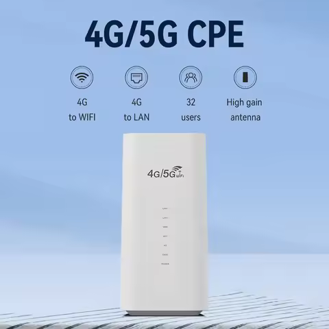 4G LTE WiFi Router 300Mbps CPE 4G WiFi Router 3 RJ45 with SIM Card Slot Wide Coverage Internal Anten