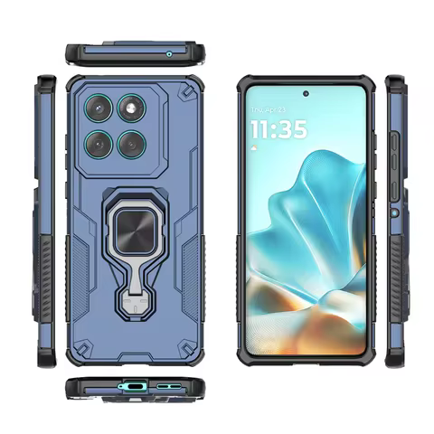 Armor Magnetic Kicksatnd With Ring Case for Motorola Edge 60 Fusion 5G Shockproof Cases for Motorola