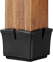 Chair Leg Floor Protectors 1.5" Chair Leg Caps 1-1/2 to 1-5/8 Inch Square Furniture Leg Caps Table C