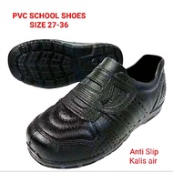 KIDS PVC SCHOOL SHOES KASUT SEKOLAH HITAM PVC GETAH MURAH
