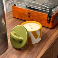 【英國 MÆGEN】Pablo 附蓋陶瓷蠟燭-香柚 & 鼠尾草 /200g