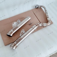 (highmount) Kou super open pipe Mio i 125 Honda click 125 Nmax V2 Mio sporty Mio soulty