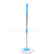 Jumper Kids modern Spin Mop ไม้ถูพื้น พร้อมผ้าไมโครไฟเบอร์ JMS (สีฟ้า)