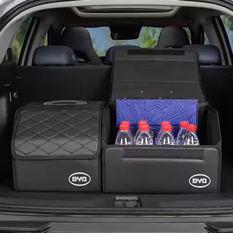 Car Trunk Organizer Box Foldable Storage Tidying Bag Accessories For BYD Tang F3 E6 Atto3 Yuan Plus 