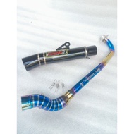 Daeng sai4 Pipe canister conical open specs exhaust Pipe for Wave 125 Xrm 110/125 Wave 100/110/115 R