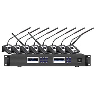 Professional UHF Wireless Conference System for Big Meeting,Tabletop Wireless Microphones, 1 Chairma