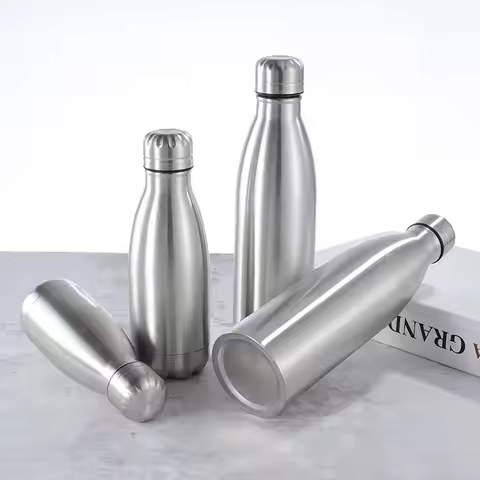 Stainless Steel Canteen Kettle Outdoor Camping Hiking Water Bottle Portable Large Capacity Cola Leak