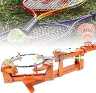 Badminton Racket Stringing Machine, Badminton Racket Stringer, 6-Point Fixed Winch Type Badminton String Machine for DIY Squash, Tennis or Badminton Rackets