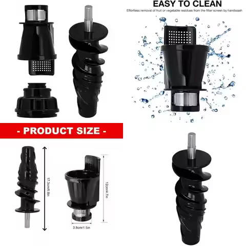 D0AB 3Pieces Juicer Auger and Screen Set Juicing Machine Part Suitable for 8003 8004 8005 8006 Serie