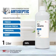 5ry Hand Sanitizer Gel 1 Liter Antiseptic 70% ( Kemasan Bl )